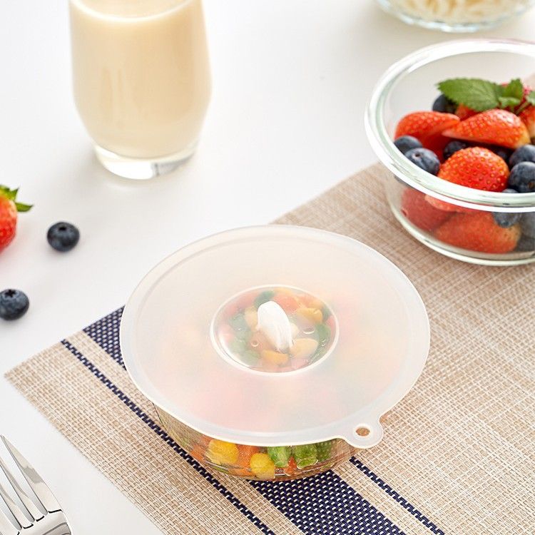 KM Silicone Food Lid Round Microwave Sealing Cover 10cm Small -10cm view 3