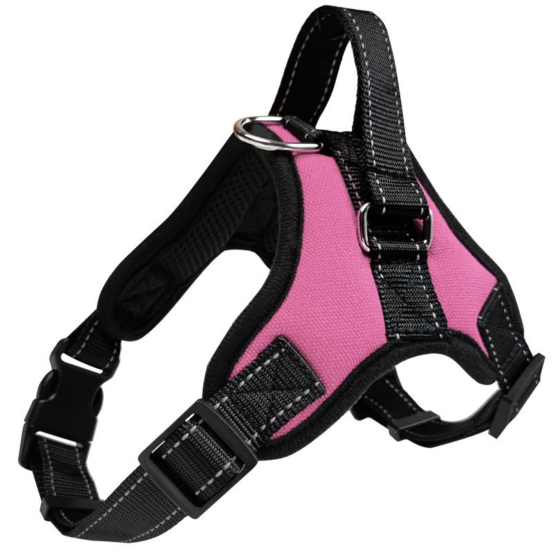 YOBI bear Dog Harness Retractable Vest Cloth Black 1.5 m reflective rope XS view 2