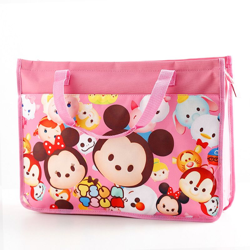 toolesia Nylon Art Bag A3 Sketch Board Storage Cube No. 16 powder Mickey