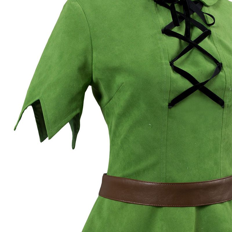 Peter Pan Cosplay Costume Boys Girls Halloween Party XXL Size: XXL view 4