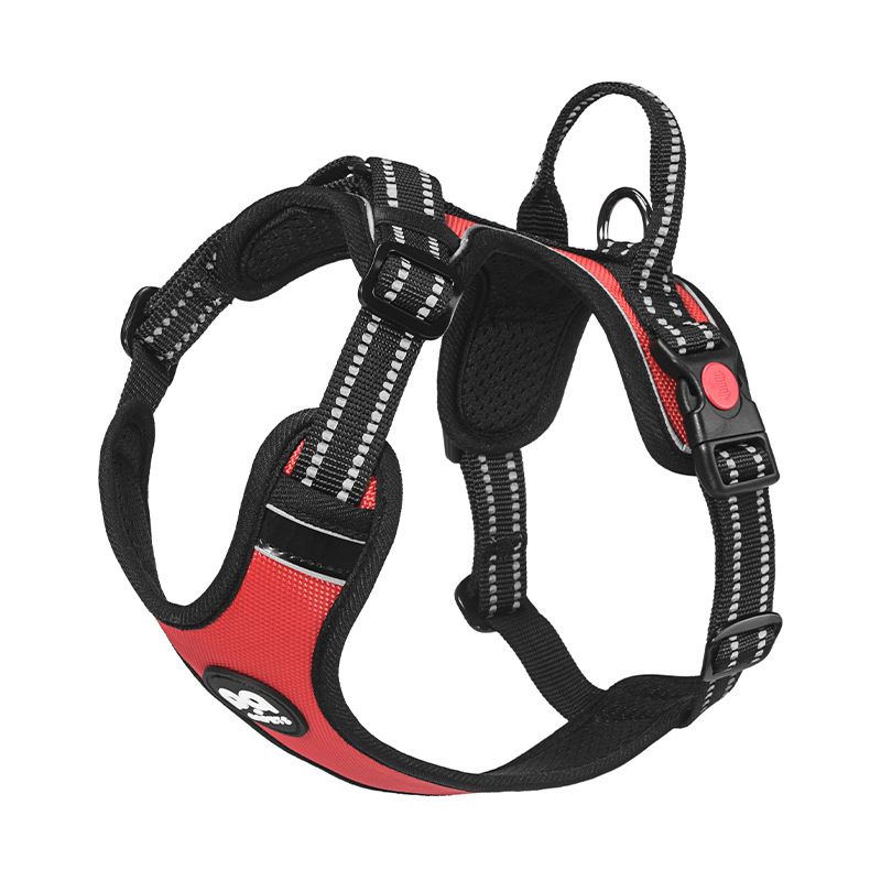 Fiber pet Polyester Dog Harness S M L XL Red — image 1