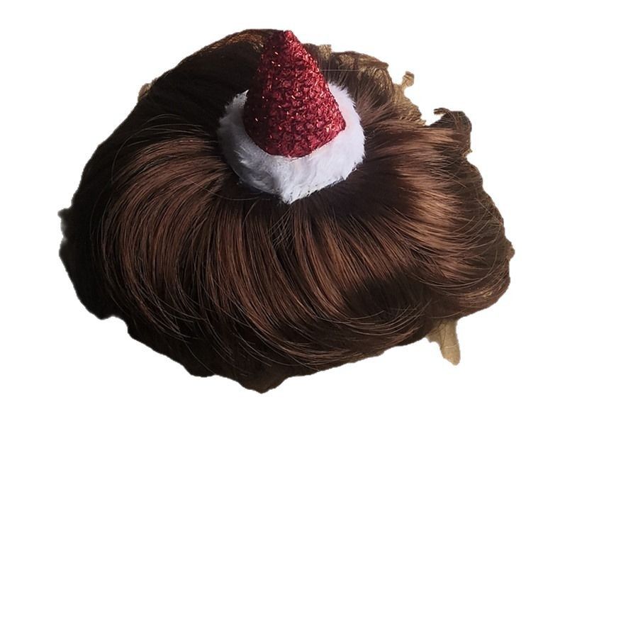 Pet Cat Dog Wig Brown Wool Fashion Hat view 5