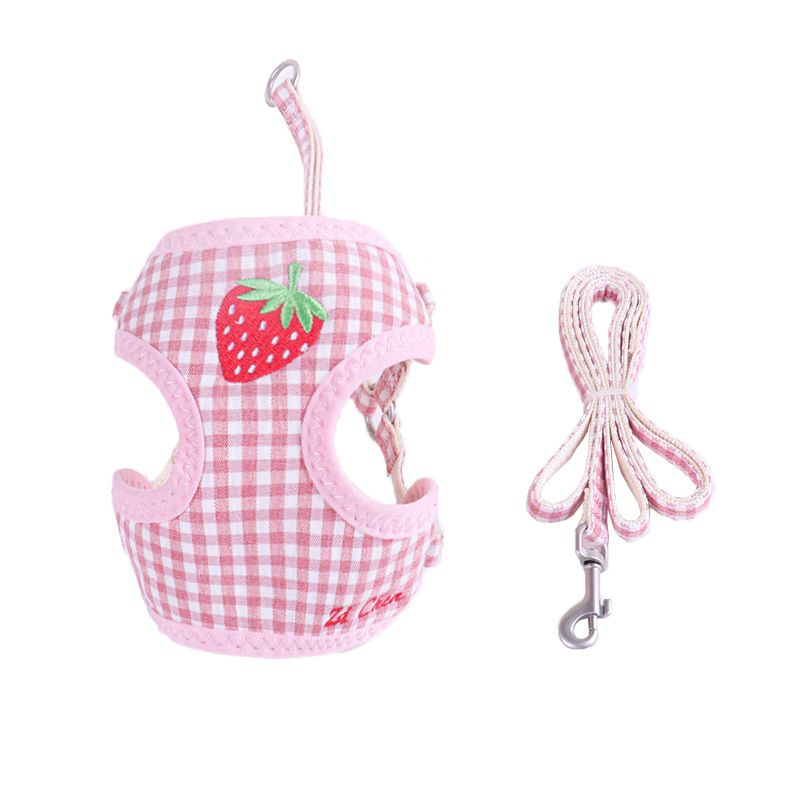 Zichen Cat Harness Cotton Vest Summer Pink (without bag) M(1.5 suitable for — image 1