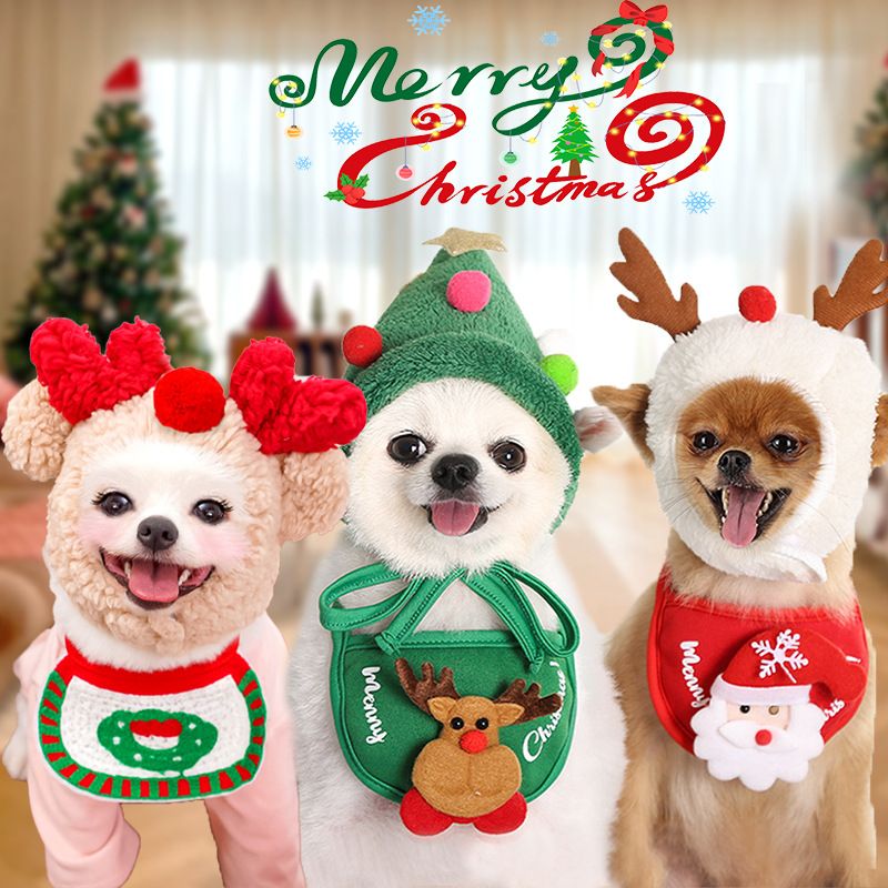 Weiwang Cartoon Pet Hat Christmas Deer Antlers White hat antlers S (good for view 3