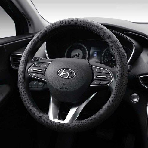 Steering Wheel Cover Artificial Leather 38cm Light gray view 2