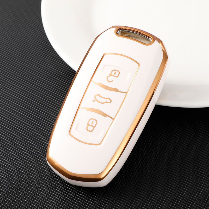 Geely Car Key Case TPU Protective Cover Matcha green view 2