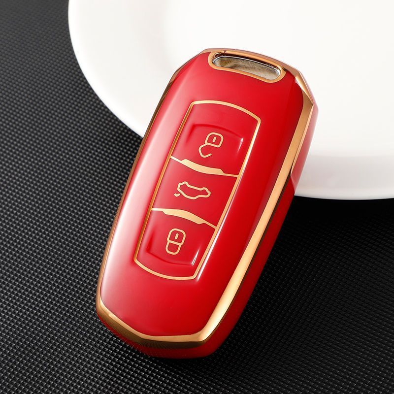 Geely Car Key Case TPU Protective Cover Matcha green view 4