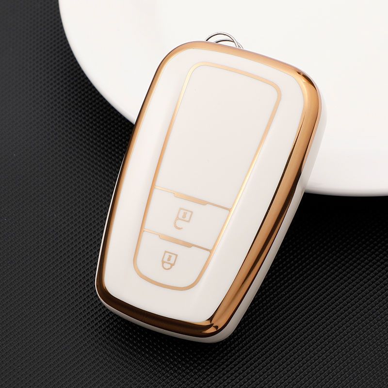 Toyota Key Case TPU Color My Life White Red view 2