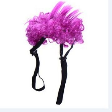 Pet Dog Wig Short Curly Hair Gan's Liangsi NI Purple view 3
