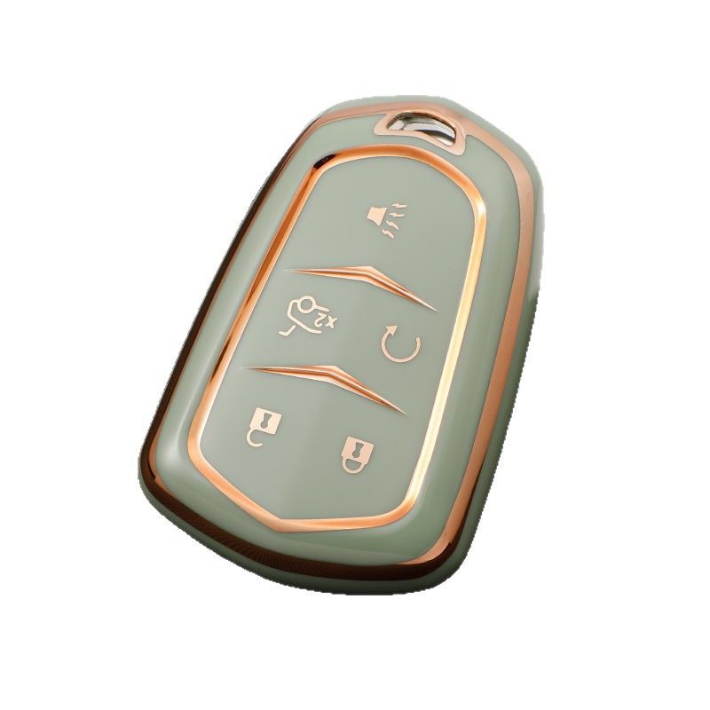 Cadillac Key Cover TPU Case for XT4 ATSL White view 5