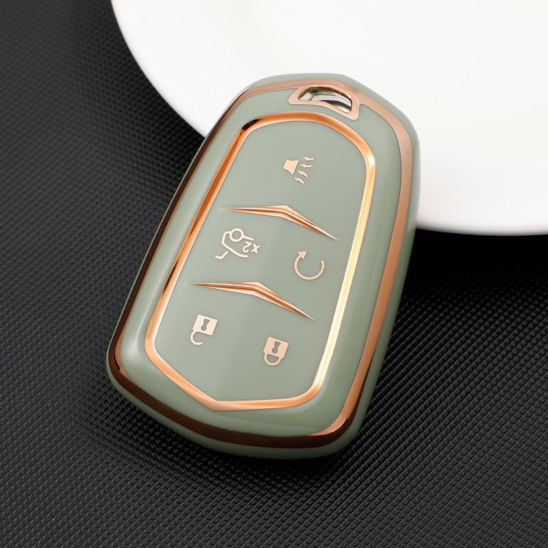 Cadillac Key Cover TPU Case for XT4 ATSL Matcha green view 5