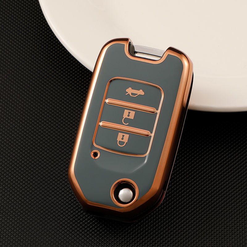 Honda Car Key Case TPU Color My Life Folding Red view 2
