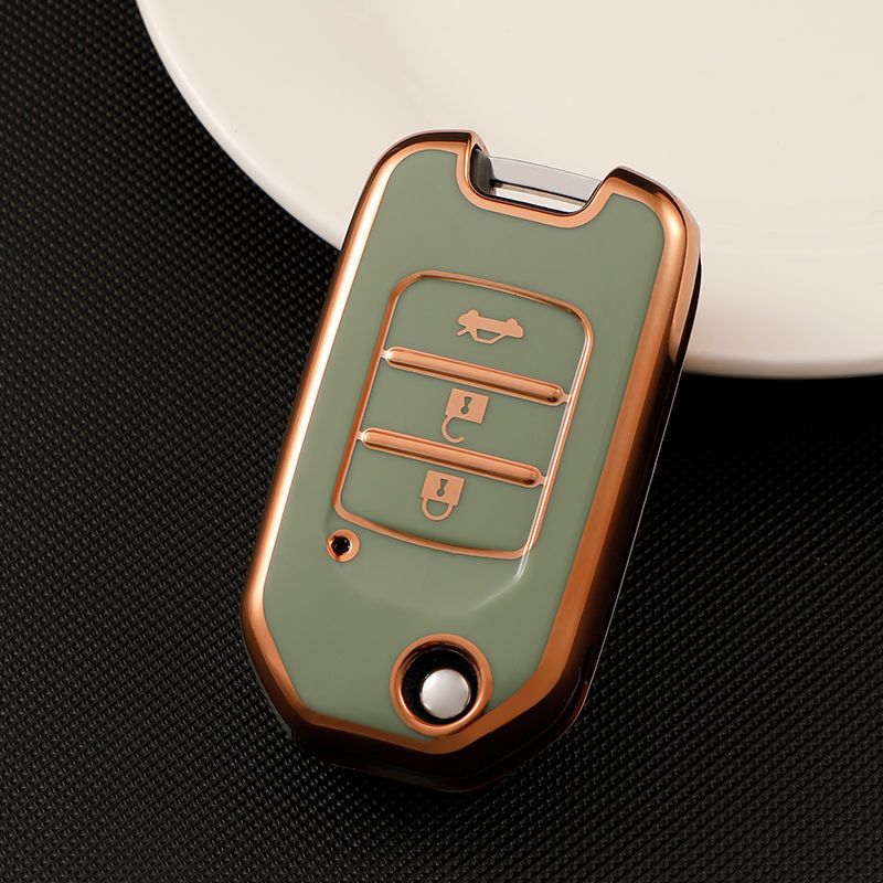 Honda Car Key Case TPU Color My Life Folding Matcha green — image 1