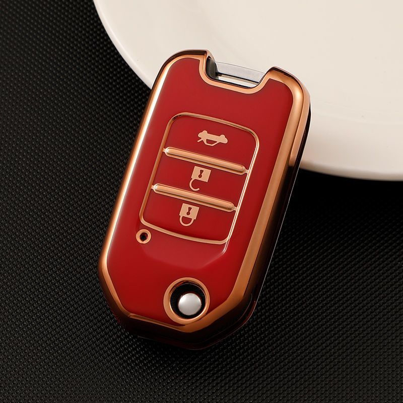 Honda Car Key Case TPU Color My Life Folding Matcha green view 2