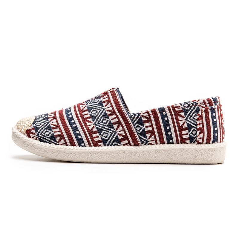 Canvas Low Top Women Shoes Flat Rubber Sole Blue and white porcelain 38 view 3