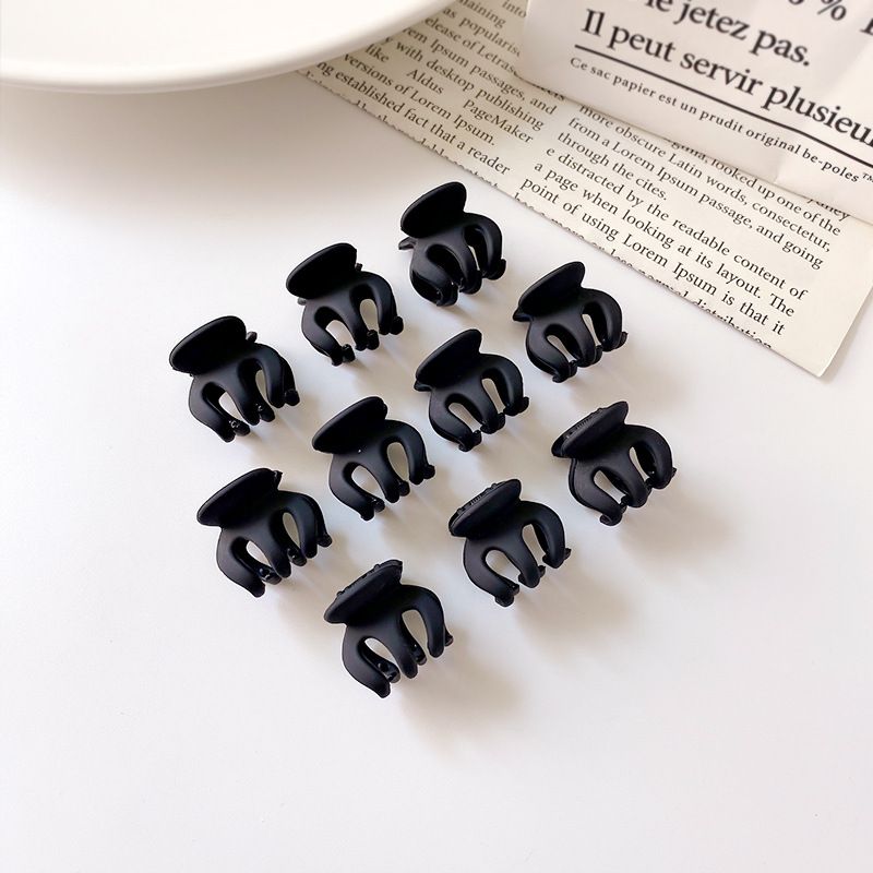 Mi You Acrylic Shark Hair Clip Small Black (10 small OPP pack)
