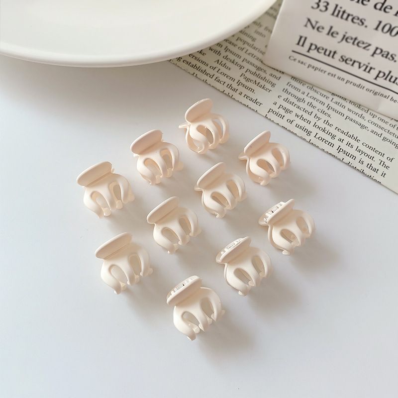 Mi You Acrylic Shark Hair Clip Small Milk White (10 small OPP)
