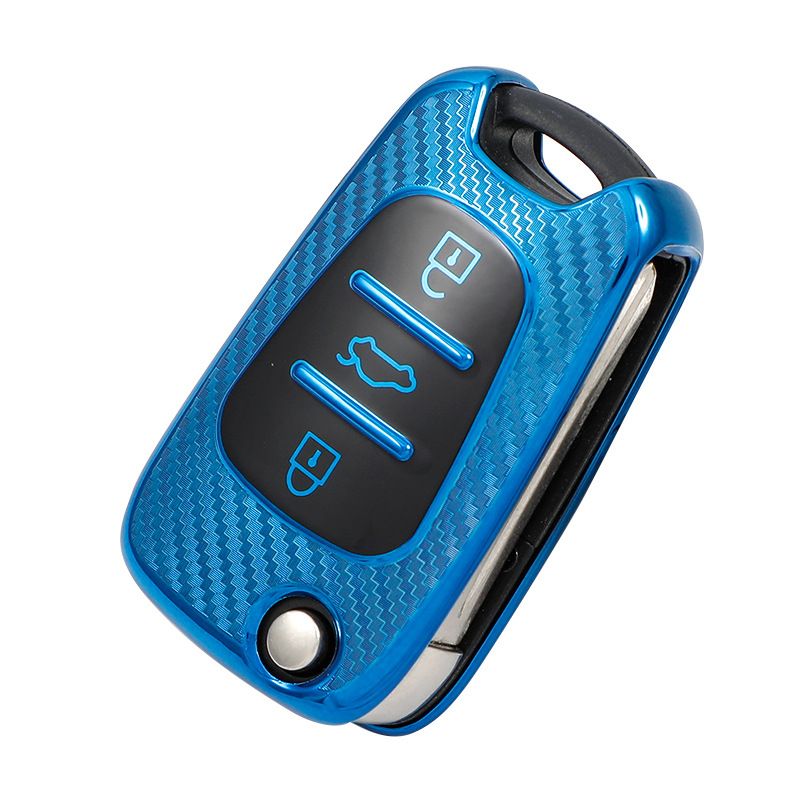 Morning and Evening Hyundai Key Case TPU Type C- fluorescent green view 3