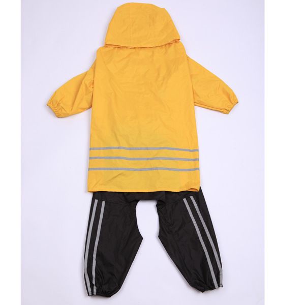Dog Raincoat PU Waterproof Outdoor Large Breed big dog raincoat yellow S — image 1