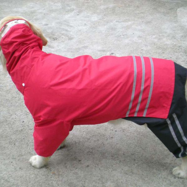 Dog Raincoat PU Waterproof Outdoor Large Breed big dog raincoat yellow S view 4