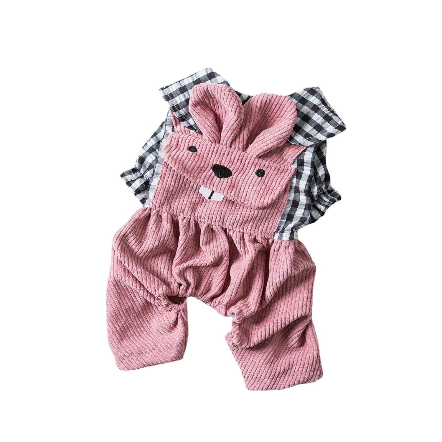 Pet Clothes Odd Pet Four Legged Clothes Teeth Check XS view 6