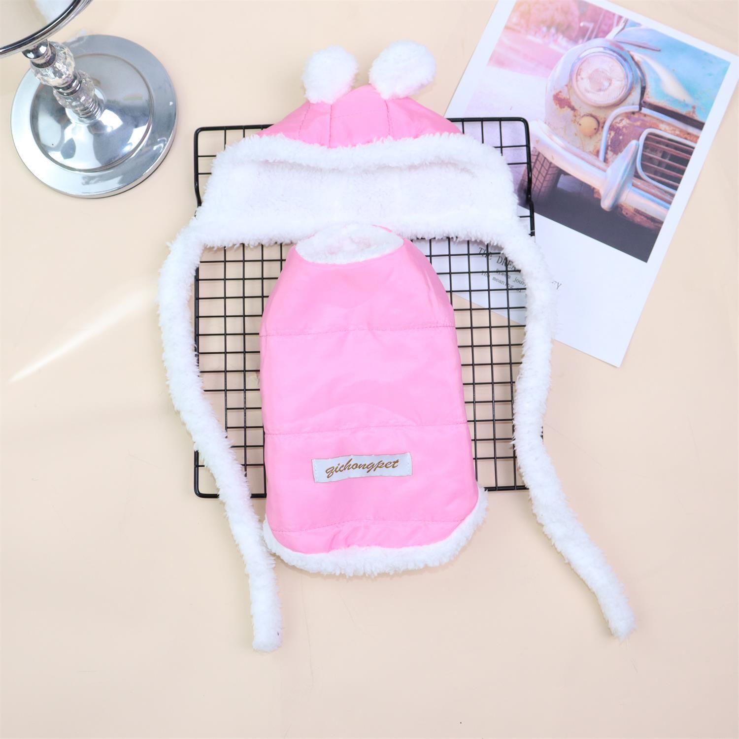 Pet Clothing Two Legged Clothes Odd Pet Thickened Warm cream suit yellow XXL view 6