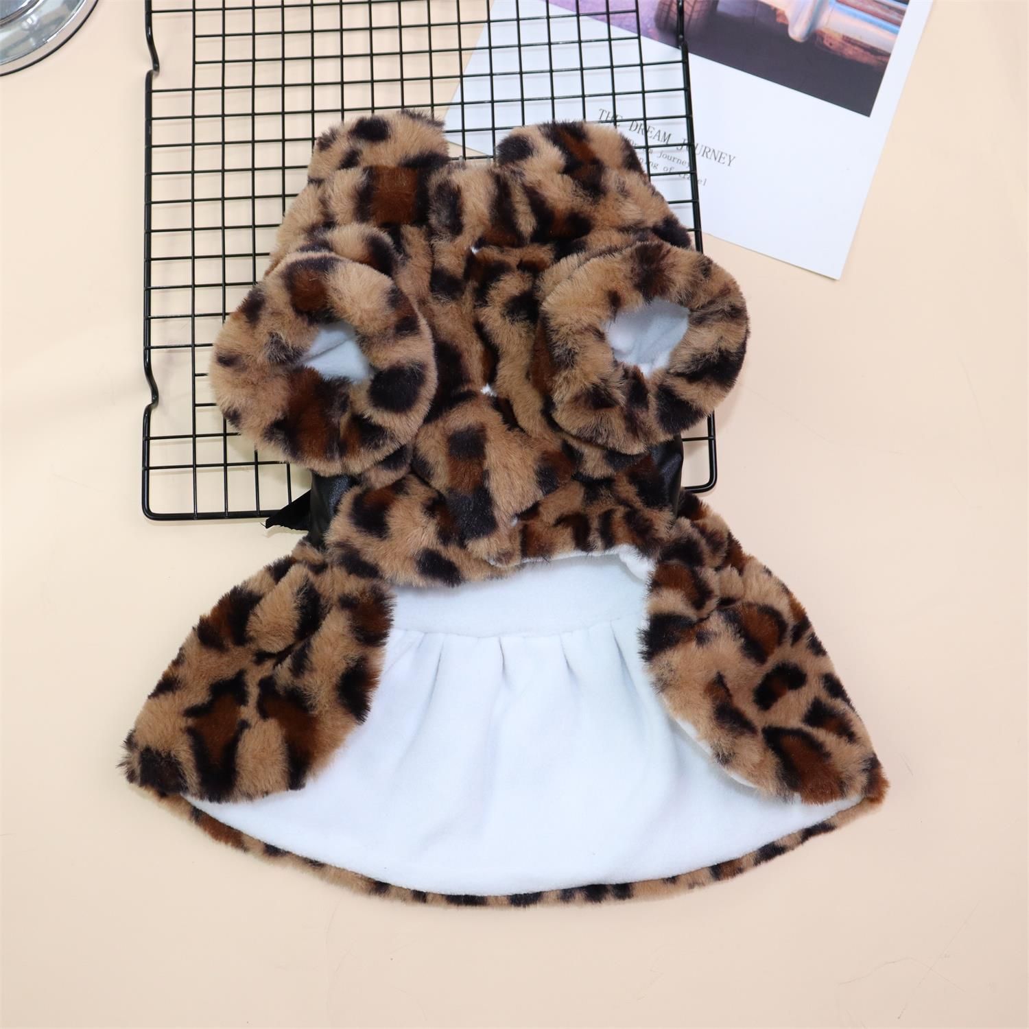 Qi Pet Dog Clothes Leopard Print Two Legged Cloth Colored Skirt XXL view 6
