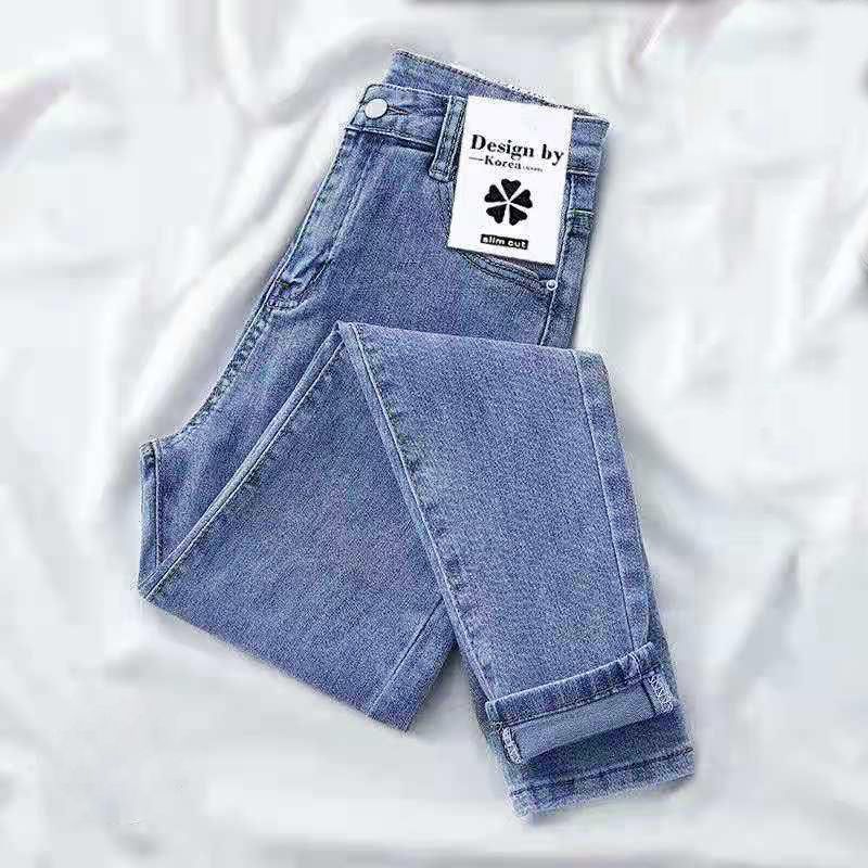 Women Jeans High Waist Cotton Stretch Grey Black 25 view 3