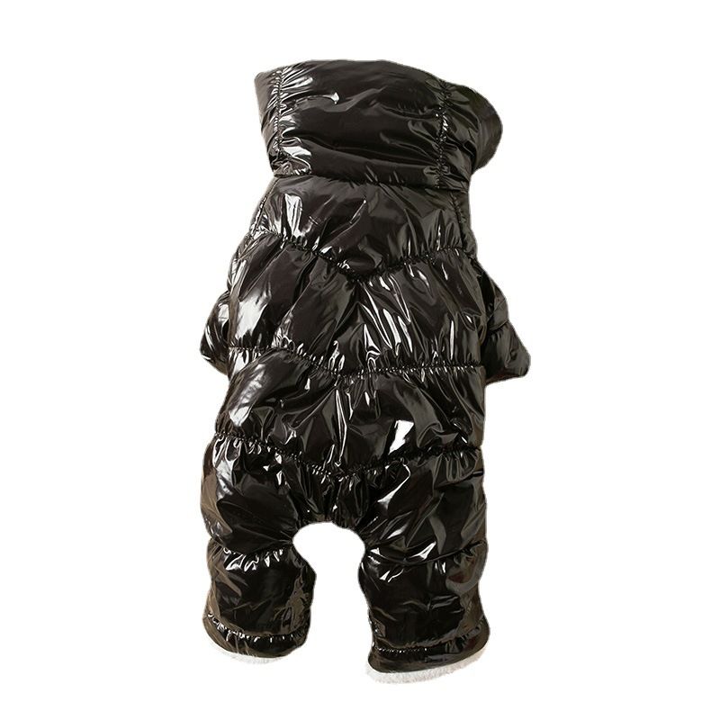 Teddy Dog Clothes Four Legged Coat Warm Winter red black man red view 6