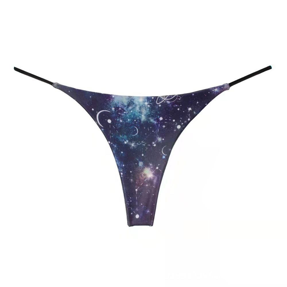 Women Milk Silk Low Waist Bikini Thong Red Size: L view 5