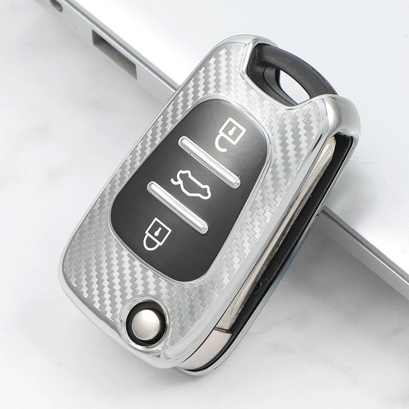 Morning and Evening Hyundai Key Case TPU Type C- vitality Red view 2