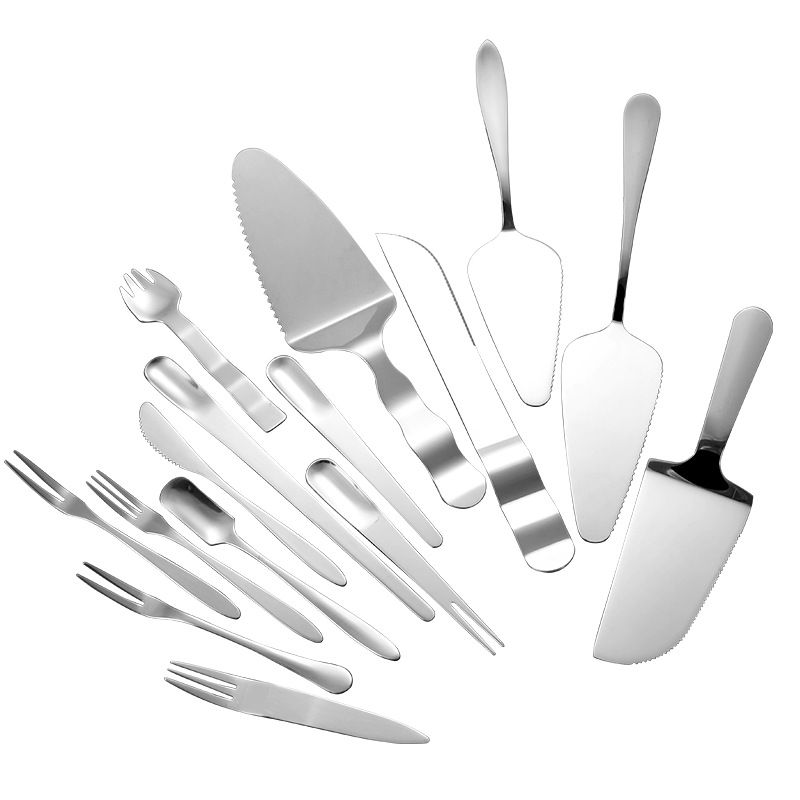 Island Qi Stainless Steel Fruit Fork Cake Knife 410 single use spoon view 6