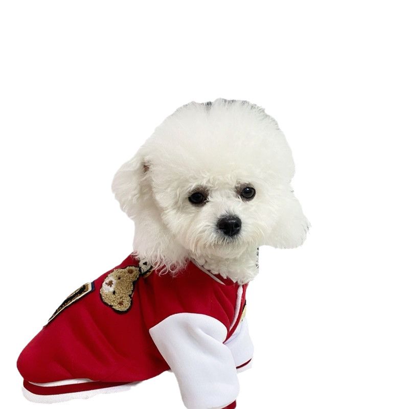 Pet Sweater for Dog and Cat Warm Autumn Winter Clothing Blue Sweatshirt Fabric view 6