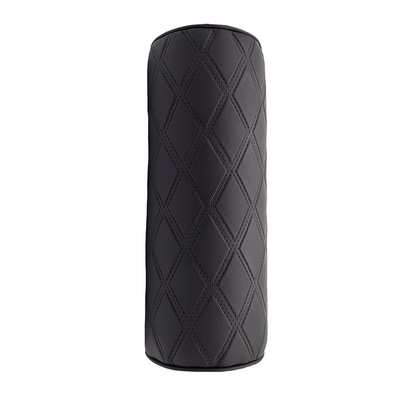 Car Headrest Memory Foam Pillow Leather Black memory Cotton spot without standard view 6