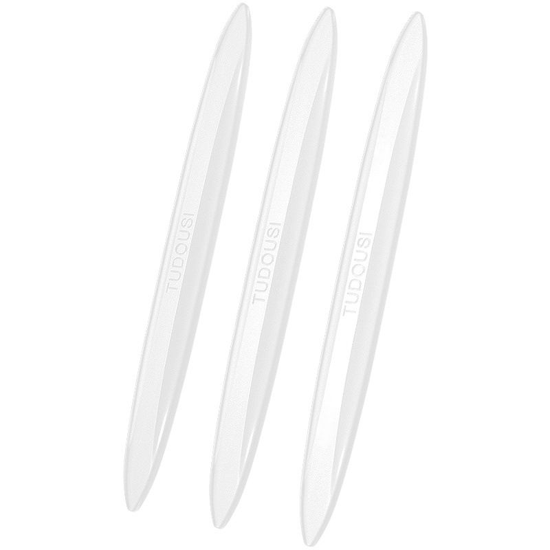 Car Anti Collision Strip Transparent PU 4 Pack White two-pack Blister packaging view 2