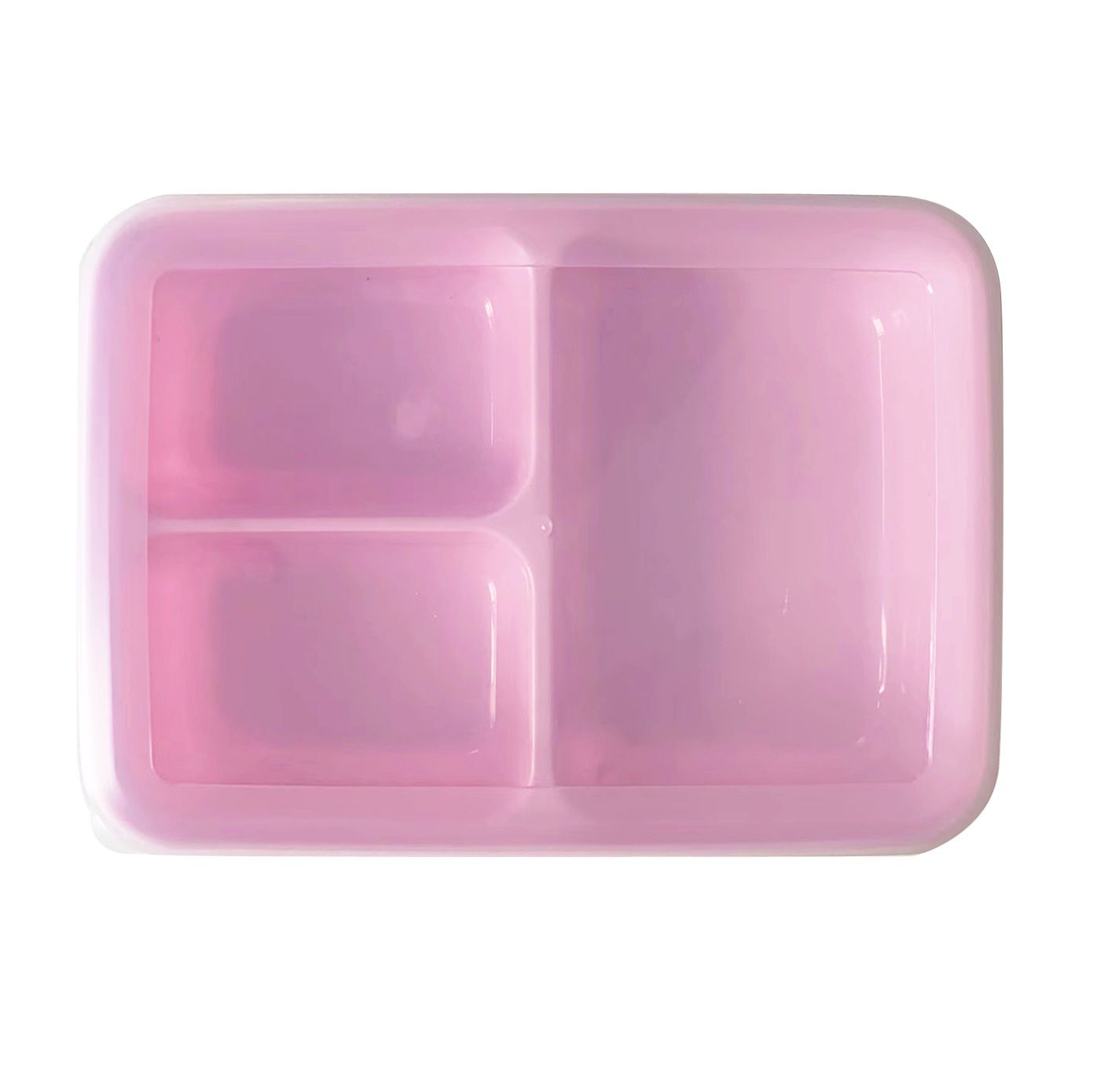 Le Kedo PP Rectangular 3 Compartment Microwave Lunch Box Type B 8032 (white) view 4