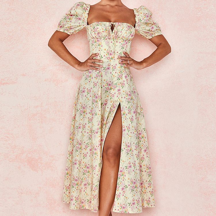 Hongyi Floral Long Dress Summer 2026 21264-same suit Size: L view 3