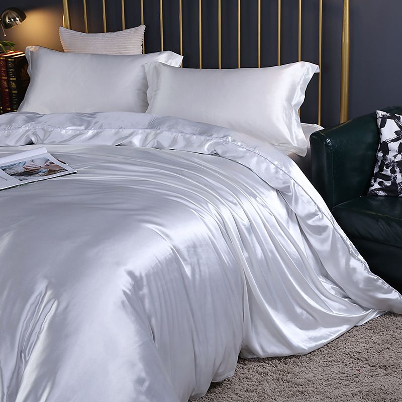 Shurui Silk Four Piece Set 150x200cm 1.5 meters bed sheets [quilt cover 200x view 4