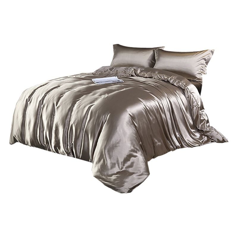 Shurui Silk Four Piece Set 150x200cm 1.8 meters bed sheets [quilt cover 200x view 2