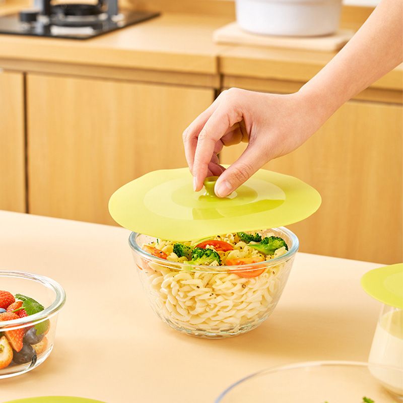 KM Silicone Food Grade Universal Bowl Lid 1323 diameter 10.5cm Color random view 2