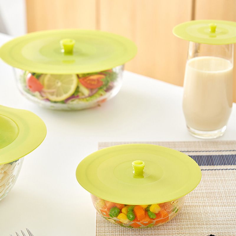 KM Silicone Food Grade Universal Bowl Lid 1295 diameter 13.5cm Color random — image 1