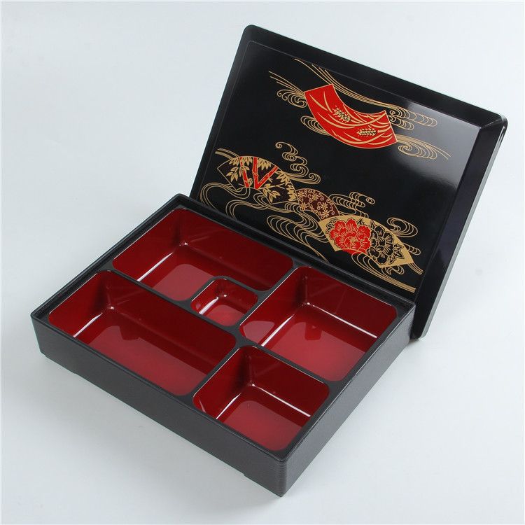 Lun Printed Lunch Box Plastic Square 501-800ml Printing 30*24.5*6cm Medium view 2