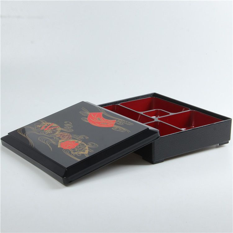Lun Printed Lunch Box Plastic Square 501-800ml Printing 30*24.5*6cm Medium view 5