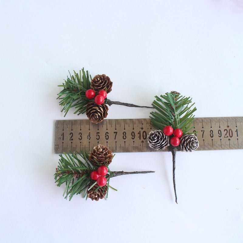 Rong & Jane Natural Pine Cone Xmas Ornament Handmade True color view 2