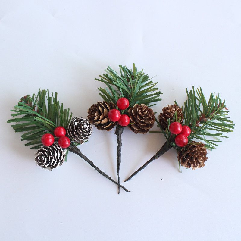 Rong & Jane Natural Pine Cone Xmas Ornament Handmade True color — image 1