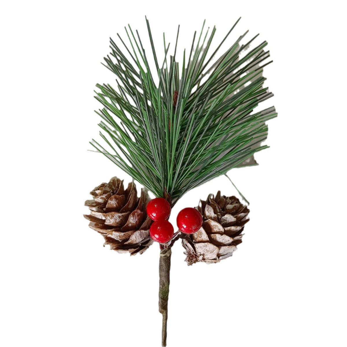 Rong & Jane Natural Pine Cone Xmas Ornament Handmade True color view 4