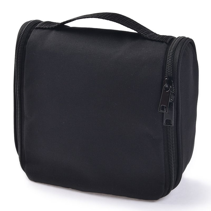 Hanging Toiletry Bag Polyester Travel Storage Organizer HB8012-1 black wash