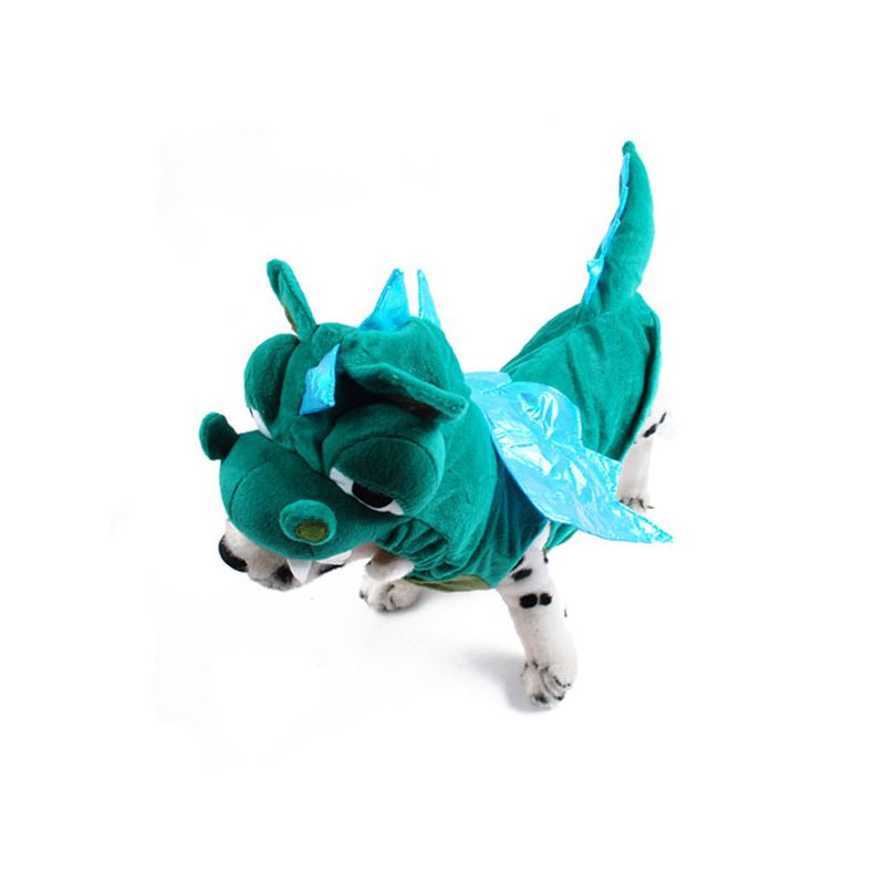 Dinosaur Pet Costume Polyester Dog Cat Halloween Dinosaur Transfiguration L view 2