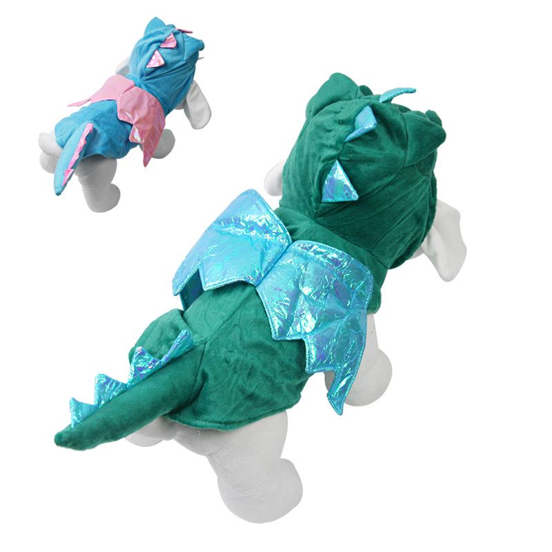 Dinosaur Pet Costume Polyester Dog Cat Halloween Dinosaur Transfiguration XL view 4