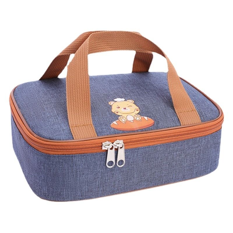 Insulation Lunch Bag Senyi Xin Oxford Cloth T2023 Blue Small with Hand Screw